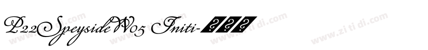 P22SpeysideW05 Initi字体转换